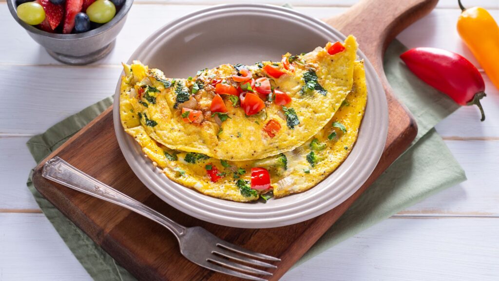 Fit śniadanie - Omlet z warzywami