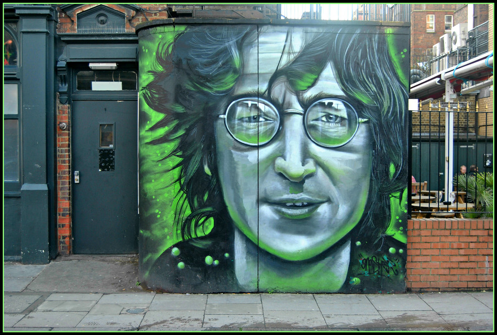Słynny mural Johna Lenona w Londynie